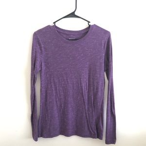 Mossimo Long Sleeve Tee Heathered Purple